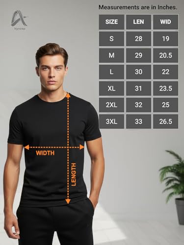 Image of Men's 100% Cotton Crew Neck T-Shirt | Regular Fit | Soft & Breathable | Casual Everyday Wear