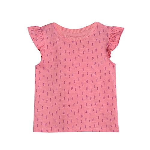 Image of miniklub Girls Pink Printed Regular Top