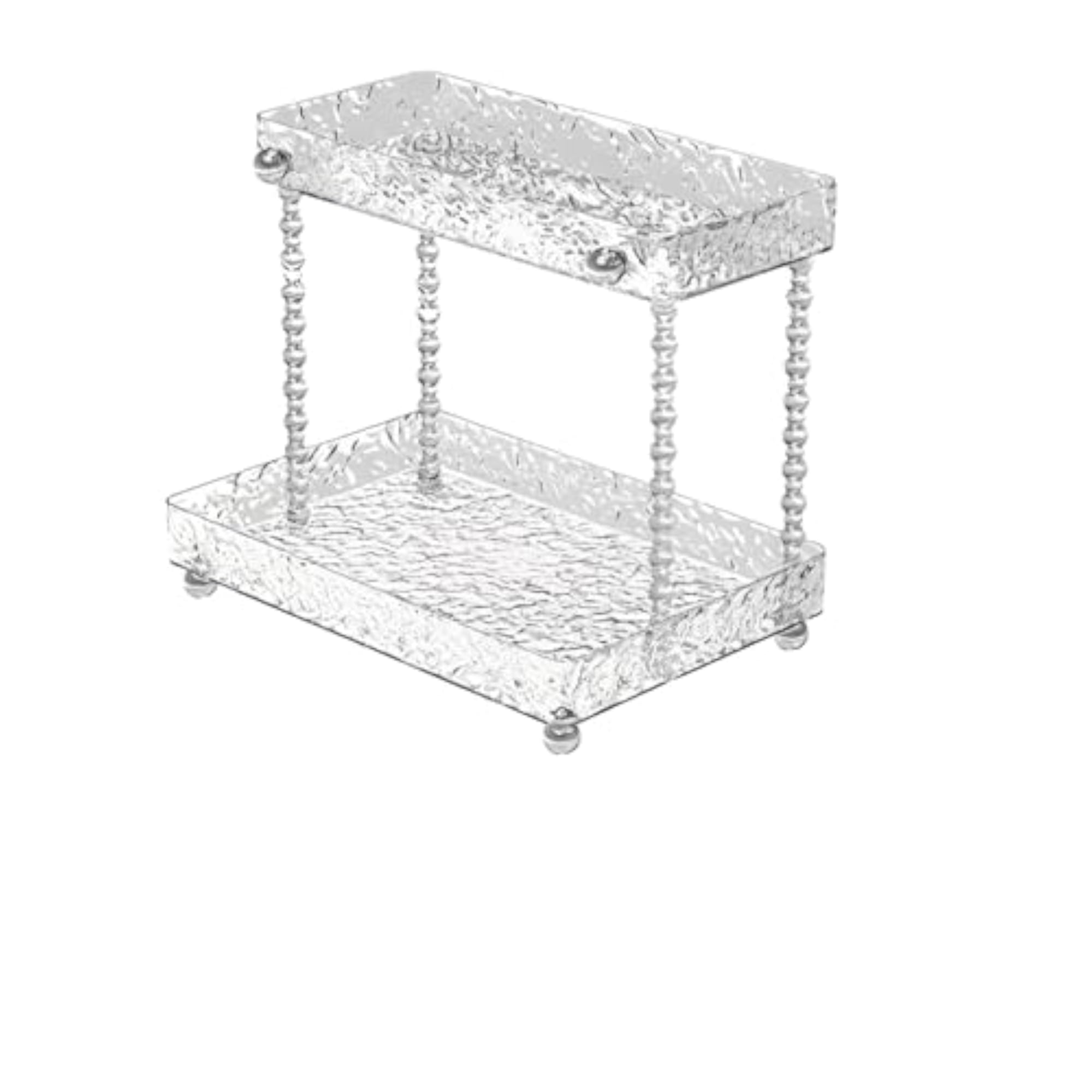 Clear Acrylic Vanity Countertop Organizer for Makeup Display