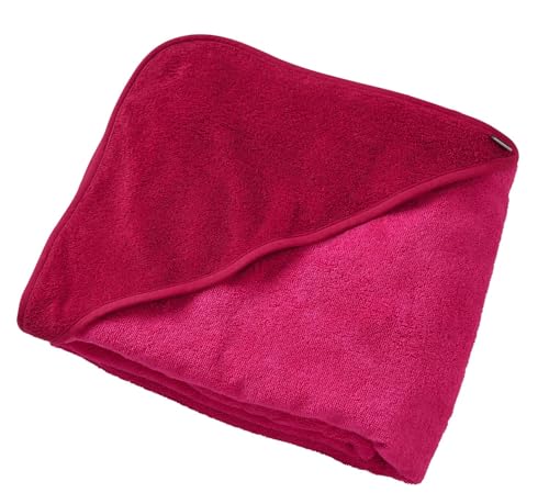 JAKO-O Kapuzenhandtuch Kinder 140 x140cm, Fuchsia