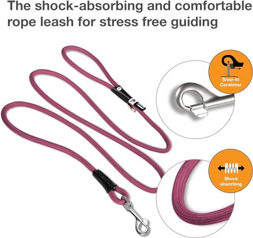 Stretch Comfort Leash Ruby M