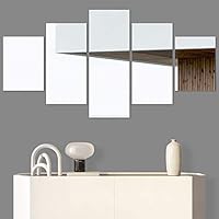 SIGNWIN 5 Panel Canvas Wall Art Abstract Colorful Hallway Industrial Lights Modern Artwork for Home Decorations Ready to Hang - 60