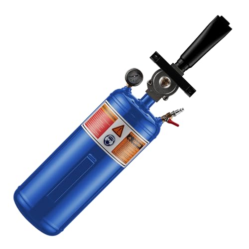 Wiltec Druckluft Reifenfüller 7 l Reifen Booster mit 6-8 bar Befüllhilfe für Verschiedene Reifen Reifenfüllkanone für Auto und Motorrad tragbarer Reifenschockfüller
