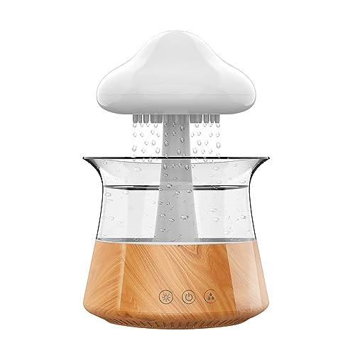Difusor niebla hongo de lluvia para mesita de noche en dormitorio y oficina tranquila