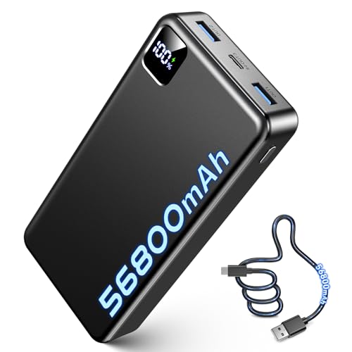 Portable Charger Power Bank, 56800mAh Battery Pack, 22.5W Fast Charging Portable Phone Charger for...