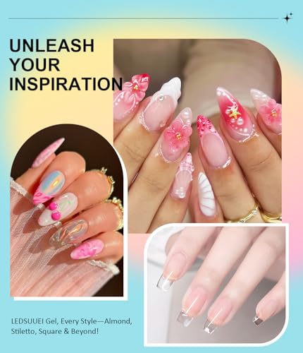 Gel de construction solide pour ongles 3D sans coulure rose 20g - 7