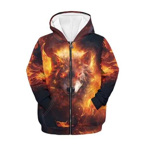 Zip Up Hoodie for Kids Toddler Boys Girl Sweatshirt with Pocket Fall Outfits Jacket