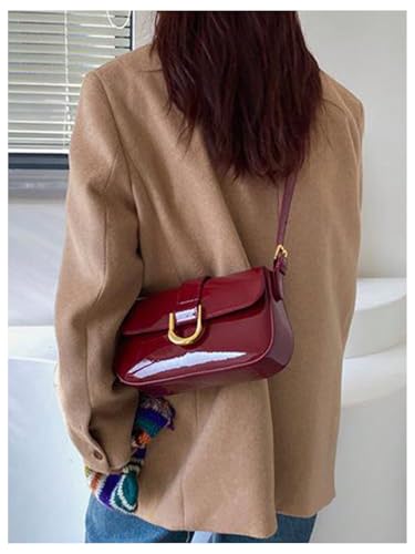 SweatyRocks Women's Vintage PU Leather Shoulder Bags Square Small Crossbody Purses4