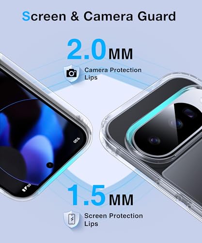 Image of NO.1 Magnetic for Google Pixel 10 Case /Pixel 10 Pro Case with MagSafe[Anti-Yellowing][Slim Fit][Military Grade Drop Tested]Transparent Soft Silicone Bumper for Pixel 10 /10 Pro Phone Case,Clear