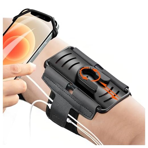 Newppon 180° Rotatable Running Phone Armband :with Key Holder for Apple iPhone 11 Pro Max Xs XR X 8 7 6 6S Plus Samsung Galaxy S10 S9 S8 S7 Edge Note 8 Google Pixel,for Sports Workout Exercise Jogging