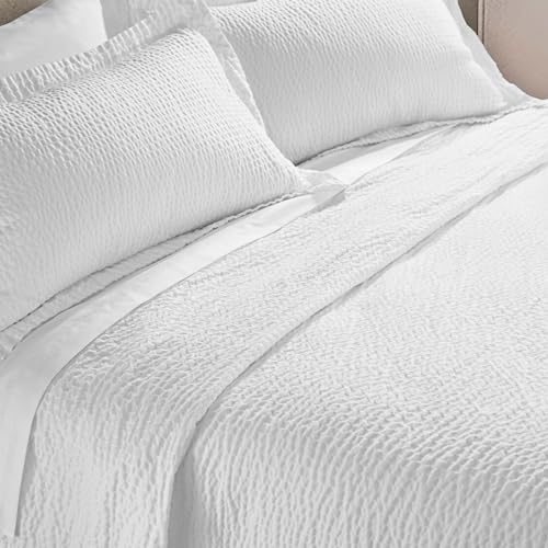 Courtyard by Marriott Coverlet King Size | Lightweight & Breathable Cotton Blend | Bedspread with...