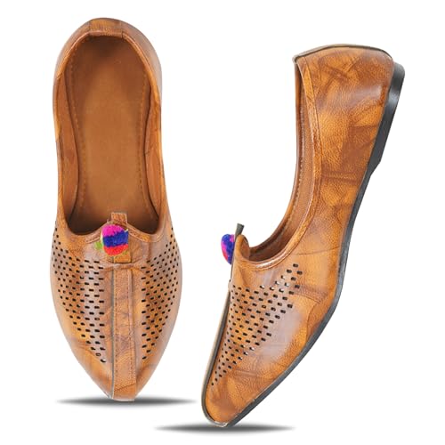 Image of DFR Mens Juttis Ethnic Mojaris | Casual Loafers Juti Shoe for Men