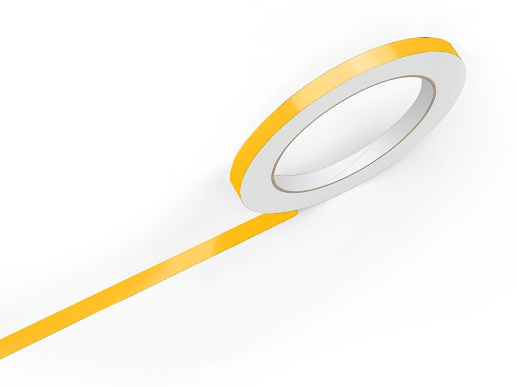 3M 50 Vinyl Pinstriping Tape Roll in Sunflower Yellow 27-1/4" x 150ft - Auto Decal Striping Sticker - Gloss Finish Adhesive UV Resistant Film - Car