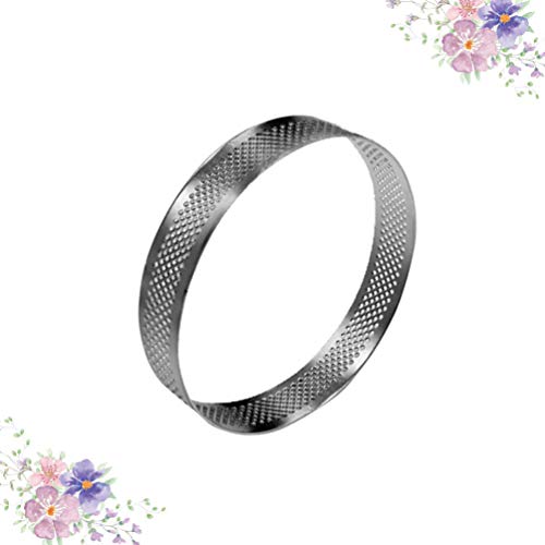 Cabilock Circle Tart Ring Round Baking Tin Non-Stick Coating Strong Stainless Steel for Pies - Image 3