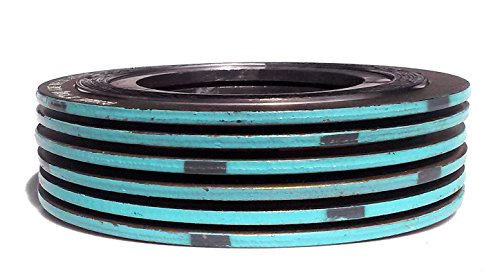 Junta de turquesa en espiral Teadit absorbe variaciones térmicas en bridas 150#