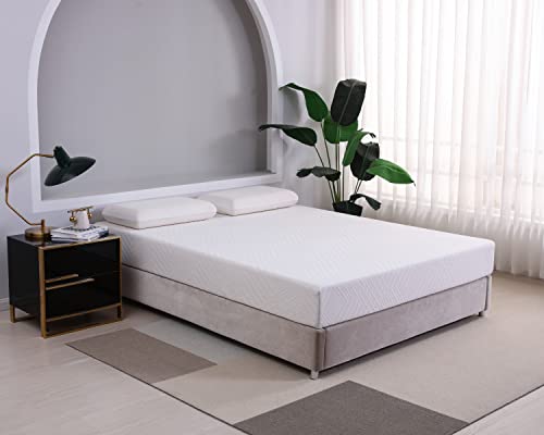 Mlily Green Tea 8" Memory Foam Mattress | Cooling Gel Infused For Cool Sleep | 10 Year Warranty | Certipur-Us Certified | Bed In Box | Made 100% In Usa | Medium Firm | Full Size,Grntea8-F #TOP3