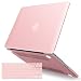 iBenzer Basic Soft-Touch Series Plastic Hard Case Cover for Apple MacBook Pro 15.4-inch 15.4" with Retina Display A1398 (Previous Generation) (Rose Quartz)