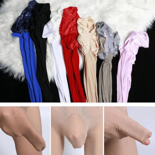 [FateMaster] パンティーストッキング メンズ 竿出し パンツ 光沢 艶感 パンスト 前開き 過激 エロ セクシー タイツ 極薄 シースルー 男性用 レギンス インナー 美脚 美尻 ぞうさん ロング スパッツ - 画像5