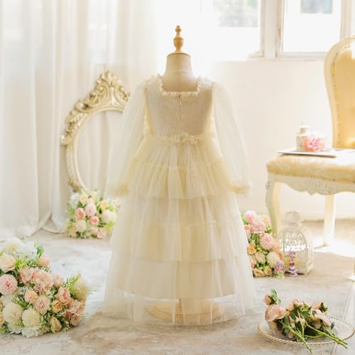 Girls White Dress Flower Girl Dresses First Communion Dress Lace Tulle Party Kindergarten Graduation Dresses3