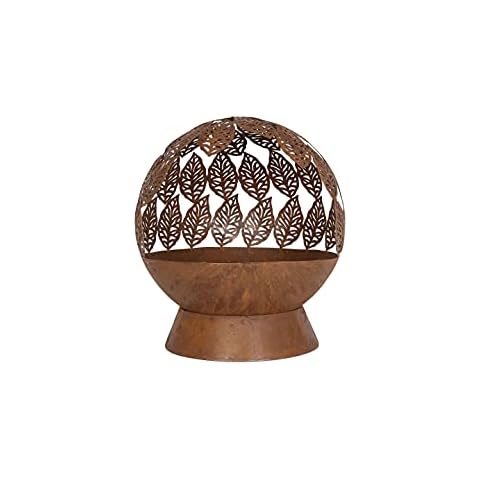 La Hacienda Oxidised Fire Globe for Outdoor Use Cover