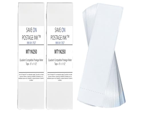 Save On Postage Ink (2 Pack) Quadient MT1N250 Compatible Postage Meter Tapes for is, in, iX &IJ Series Mailing Machines