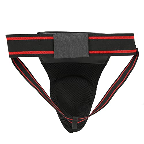 RASTKY Protector de Ingle de Boxeo MMA Cinturón Elástico Protector de Entrepierna Ergonómico para Karate Material: Plástico + PU + Esponja Color como Imágenes Tamaño: Aprox. 10,2x8,7 Pulgadas para