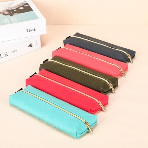 Image of Pencil case pouch, Pencil case for adult, Medium college pen case , Cute pencil pouch.