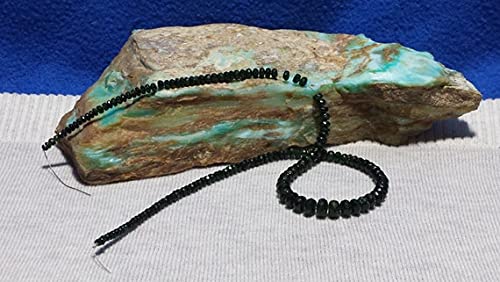 Perles tourmaline LKBEADS, fil de 16" en graduating rondelle beads pour enfilage de collier