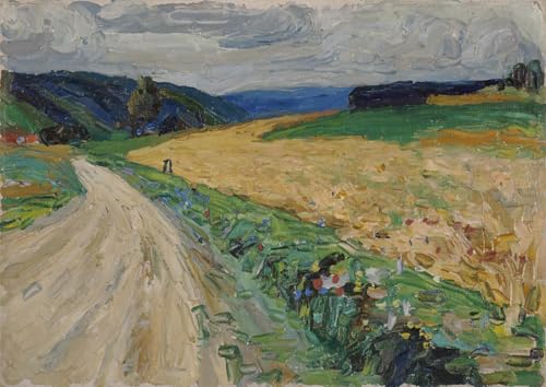 Pintura sobre lienzo Kallmünz de Kandinsky, cuadro clásico de 60x90cm para pared