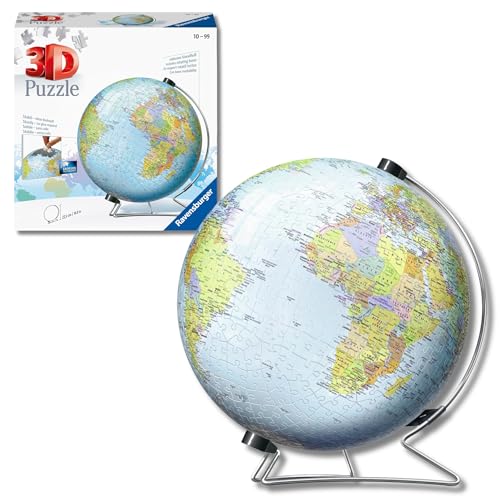 Ravensburger - Puzzle 3D Niños Globo Terráqueo | Puzzles 3D para