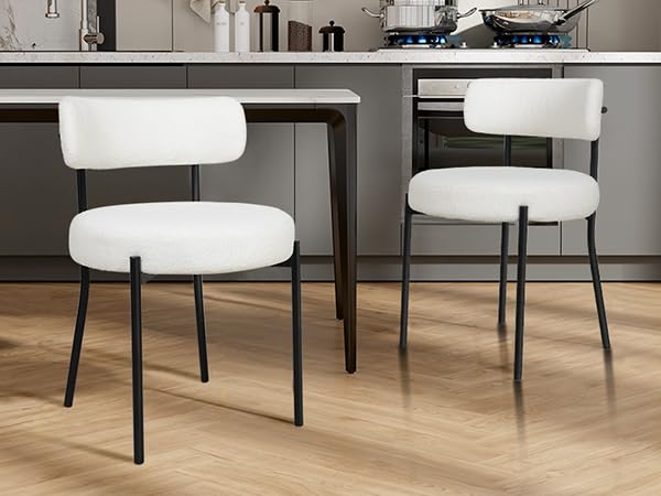 YU YUSING Set di 6 Sedia da Pranzo, Schienale Imbottita