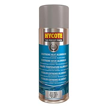 Hycote Fast Drying Extreme Heat Aerosol Car Spray Paint, Aluminium, 400 ml