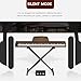 UMOMO U-723 88 Key Digital Piano Keyboard with Piano X Stand, Full Size Electric Piano with Headphone, 3 Pedal, Electronic Piano for Beginner, Adults, Walnut