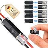 moveland 10 PCS Wasserdicht Steckverbinder 2 Polig, für 18-22AWG, 12V