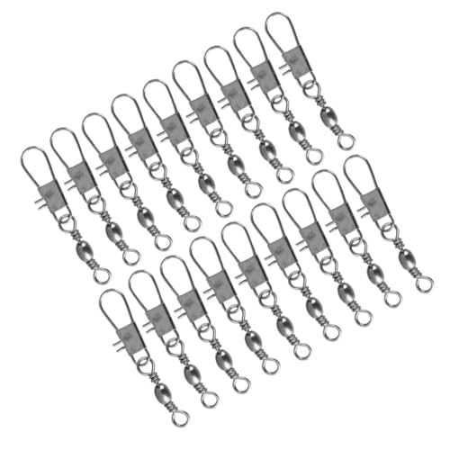 SUPVOX 100個 釣り用スナップコネクター 高強硬質属製 バレルスイベル 号 滑らか転 耐腐食仕様 多用途ライン連結器