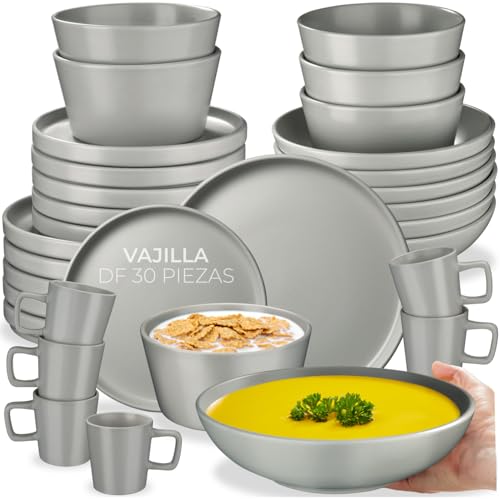 Imagen de tectake® Servicio Combinado para 6 Personas