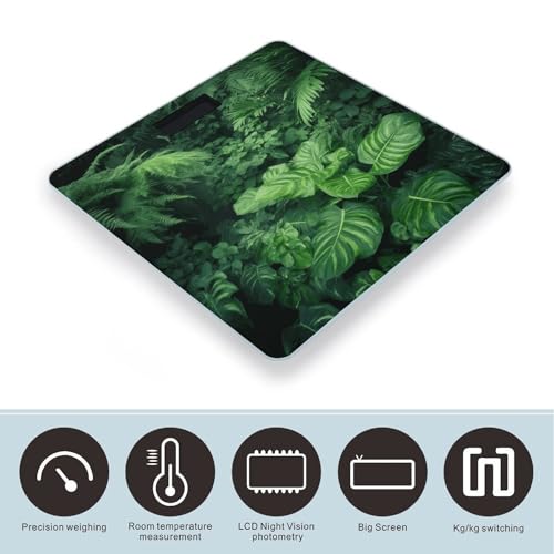 Báscula digital para baño con vidrio templado y pantalla LCD miniatura 3