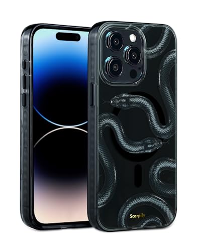 Cadeau idéal fille coque iPhone 15 Pro MagSafe serpent