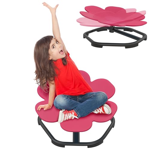 LZQ Chaise pivotante sensorielle pour enfants, carrousel autisme, carrousel rotatif, chaise d'équilibre, tabouret pivotant pour enfants, garçons et filles,...