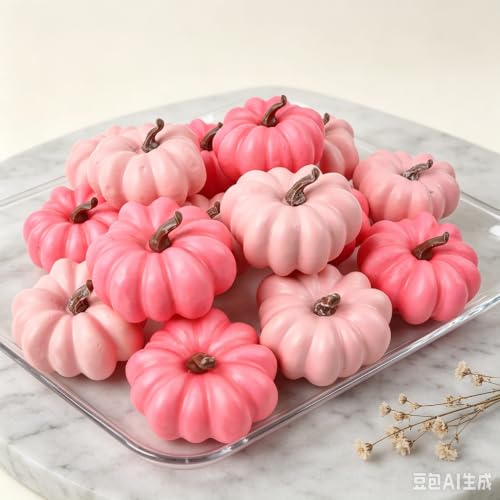 16 Pcs Artificial Plastic Pumpkins for Thanksgiving Halloween Centerpiece - image 2