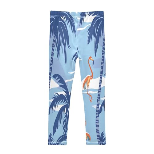 Toddler Girls Leggings Printed Yoga Pants Leggings Plam Flamingos for Kids2