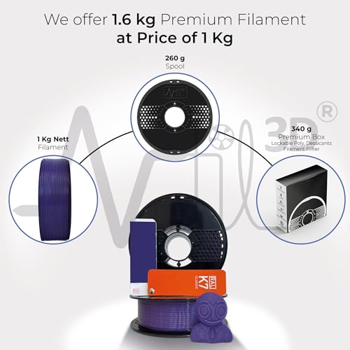 Image of NFIL3D Premium HS PLA+ Purple Orchid - 3D Printing Filament | Compatible with All 3D Printers | 1.75mm | 1Kg Nett Weight