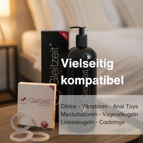 Gleitzeit® Gleitgel Wasserbasis PREMIUM 1 Liter XXL Gleitmittel sensitiv