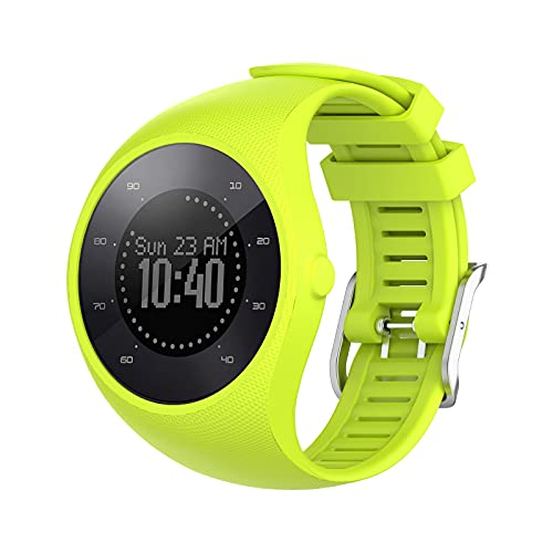 Correas compatibles con Polar M200, correa de repuesto ajustable de silicona para reloj inteligente Polar M200, Metal
