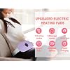 Portable Cordless Heating Pad, Heating Pad, Electric Waist Belt Device, 3-Speed Vibration &3-Speed Heat Levels, Portable Electric Fast Heating Belly Wrap Belt for Women and Girl (Light Purple)