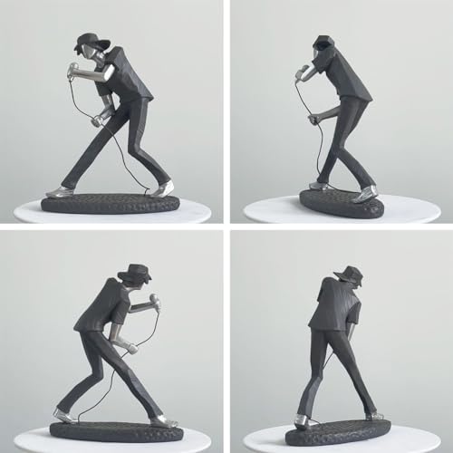 Estatua decorativa músico HAUCOZE de 8.5 pulgadas miniatura 5