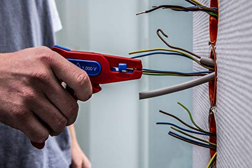 Weicon No. 6 - Automatic Wire Stripper | Approval Up To 1000 Volt | Vde-Tested | Stripper | Stripping Tool | Stripping Tool For Round Cables 24-10 Awg (0.2-6 Mm²) | Red | 100% Made In Germany #TOP1