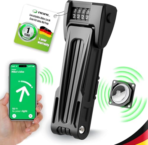 RBRL Fahrradschloss Faltschloss -mit Halterung zur Installation des...