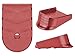NDZ Performance Magazine Base Plate Finger Extension for Glock 17 19 22 23 24 31 Gen 1-5 9mm .40 .357 SIG, Weighted Aluminum with Aspis Cut Design, Accessories - Red, Two Pack