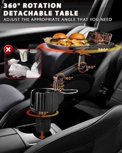 Portavasos expansor 4 en 1 para carro con bandeja ajustable miniatura 3